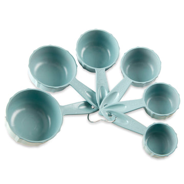 Juego de 6 tazas medidoras plástico menta Nordicware